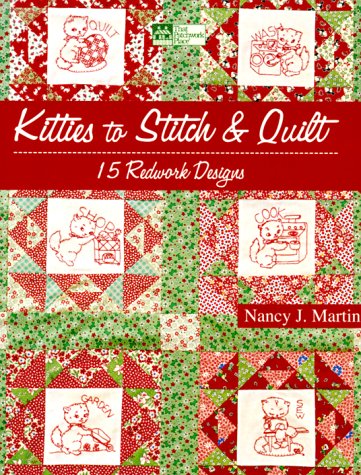 Book cover for Kitties to Stitch & Quilt