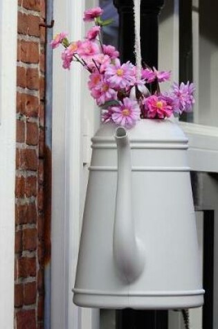 Cover of White Watering Can Flower Pot Journal