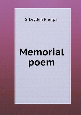 Book cover for Memorial poem