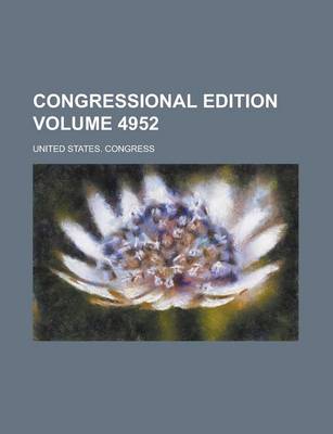 Book cover for Congressional Edition Volume 4952