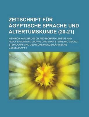 Book cover for Zeitschrift Fur Agyptische Sprache Und Altertumskunde (20-21 )