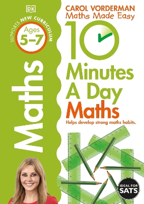 Cover of 10 Minutes A Day Maths, Ages 5-7 (Key Stage 1)