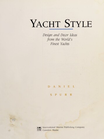 Book cover for Yacht Style