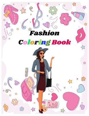 Book cover for Fashion Coloring Book