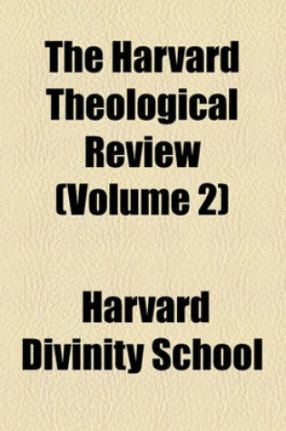 Cover of The Harvard Theological Review (Volume 2)