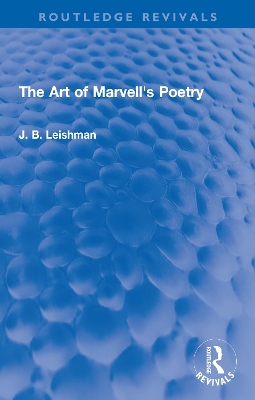 Book cover for The Art of Marvell's Poetry