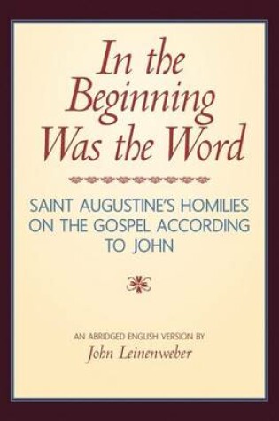 Cover of In the Beginning Was the Word