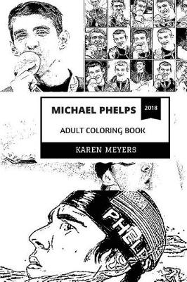 Book cover for Michael Phelps Adult Coloring Book