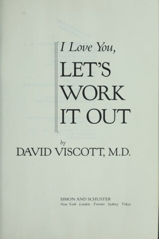 Cover of I Love You, Let's Work it out