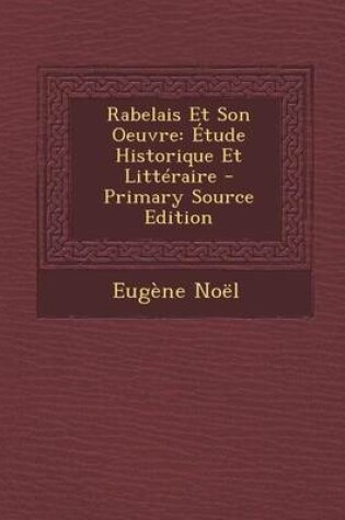 Cover of Rabelais Et Son Oeuvre