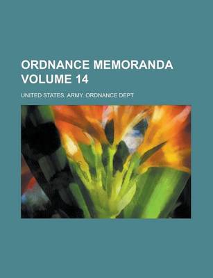 Book cover for Ordnance Memoranda Volume 14