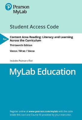 Book cover for Mylab Education with Pearson Etext -- Access Card -- For Content Area Reading