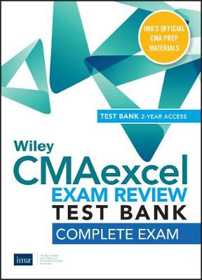 Book cover for Wiley CMAexcel Learning System Exam Review 2020 Test Bank