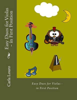 Book cover for Easy Duos for Violas- In First Position