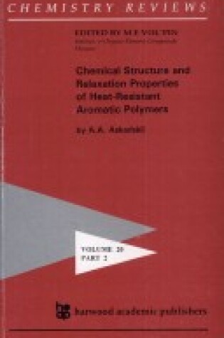 Cover of Chemistry Reviews Vol20 No2