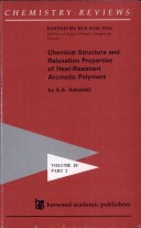 Book cover for Chemistry Reviews Vol20 No2