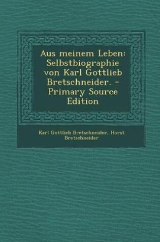 Cover of Aus Meinem Leben