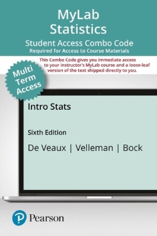 Cover of Mylab Statistics with Pearson Etext for Intro STATS -- Combo 24 Month Access Card