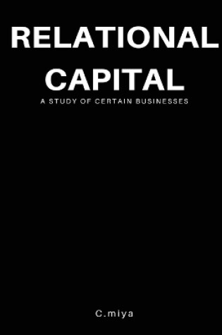 Cover of Relational capital