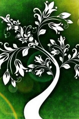 Cover of A Cool Drawing of a White Tree on Green