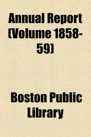 Cover of Annual Report (Volume 1858-59)