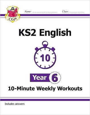 Book cover for KS2 Year 6 English 10-Minute Weekly Workouts
