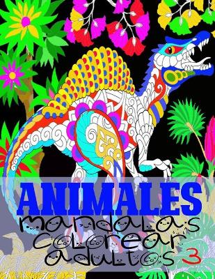 Book cover for animales mandalas colorear adultos 3