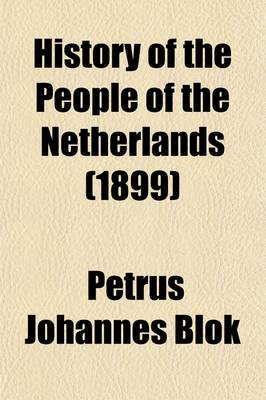 Book cover for History of the People of the Netherlands (Volume 2)