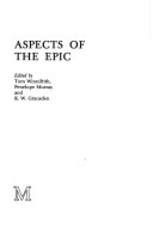 Cover of Aspects of the Epic