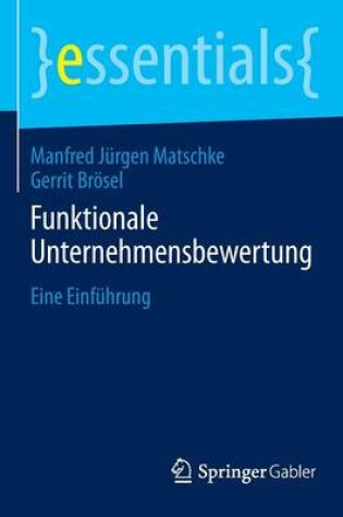 Cover of Funktionale Unternehmensbewertung