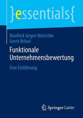 Book cover for Funktionale Unternehmensbewertung