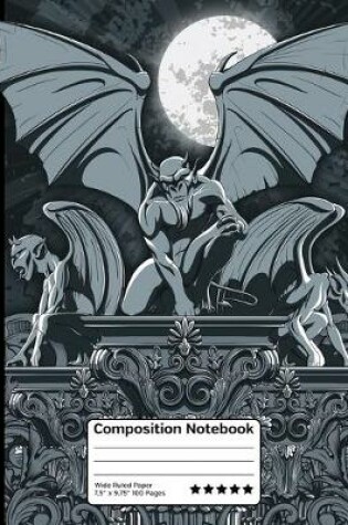 Cover of Midnight Nightmare Gargoyles Composition Notebook