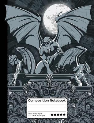 Book cover for Midnight Nightmare Gargoyles Composition Notebook