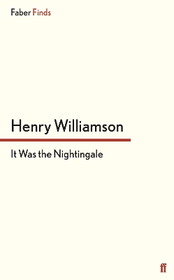 Book cover for It Was the Nightingale