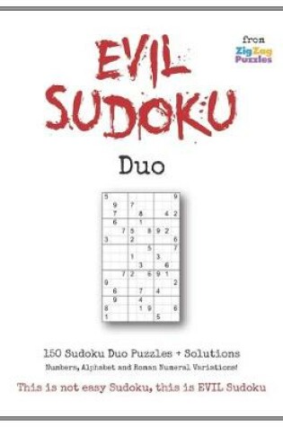 Cover of Evil Sudoku Duo Puzzle Book