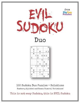 Book cover for Evil Sudoku Duo Puzzle Book