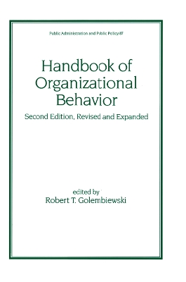 Book cover for Handbook of Organizational Behavior, Revised and Expanded