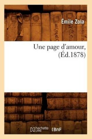 Cover of Une Page d'Amour, (Ed.1878)