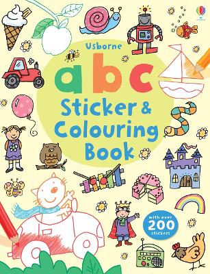 Book cover for ABC Sticker and Colouring book