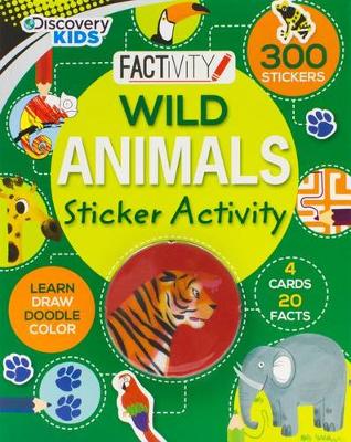 Book cover for Discovery Kids Wild Animals Sticker Activity