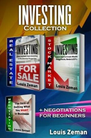 Cover of Real Estate Investing, Stock Market Investing for Beginners, Negotiating