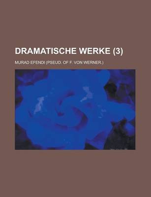 Book cover for Dramatische Werke (3)