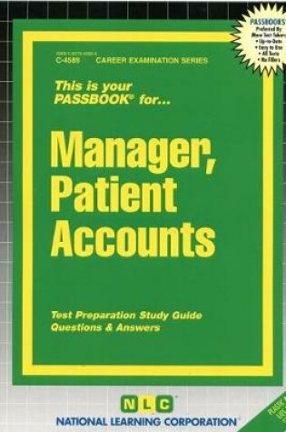 Cover of Manager, Patient Accounts