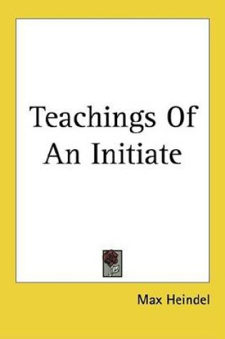 Cover of Teachings of an Initiate