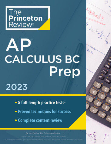 Book cover for Princeton Review AP Calculus BC Prep, 2023