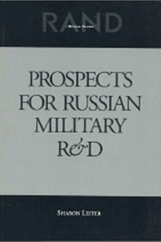 Cover of Prospects for Russian Military Research and Development