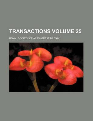 Book cover for Transactions Volume 25