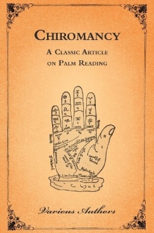 Cover of The Occult Sciences - Chiromancy Or Palm Reading
