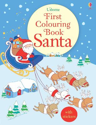 Book cover for First Colouring Book Santa