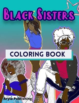 Book cover for Black Sisters Coloring Book